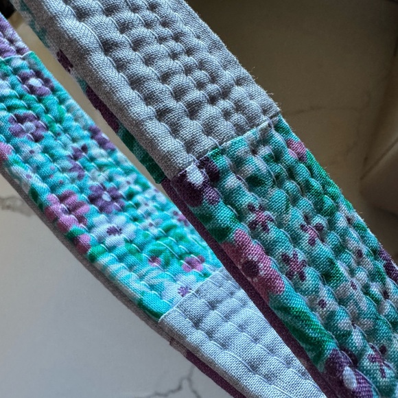 Handmade Patchwork Wristlet Keychain - Picture 3 of 5